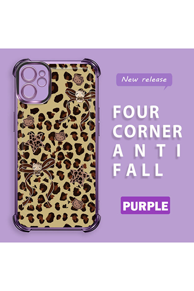 حافظة هاتف شفافة من السيليكون الناعم متوافقة مع آيفون 11 مع طباعة نمط الفهد - 2