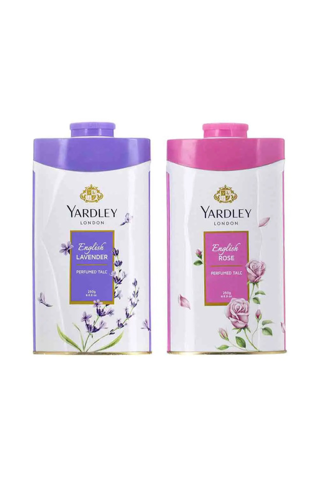 London English Lavender and English Rose Perfumed Talc- 2X250gms