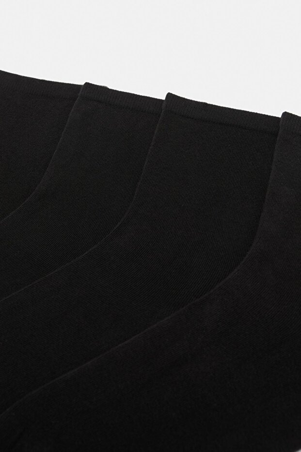 4'lü ince siyah çorap paketi - 3