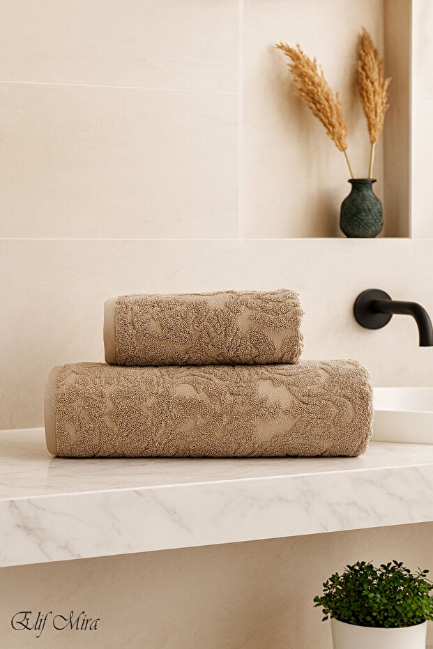 Bath & Face Towel Set 100% Cotton 90X150 + 50X90 cm – Amorivy