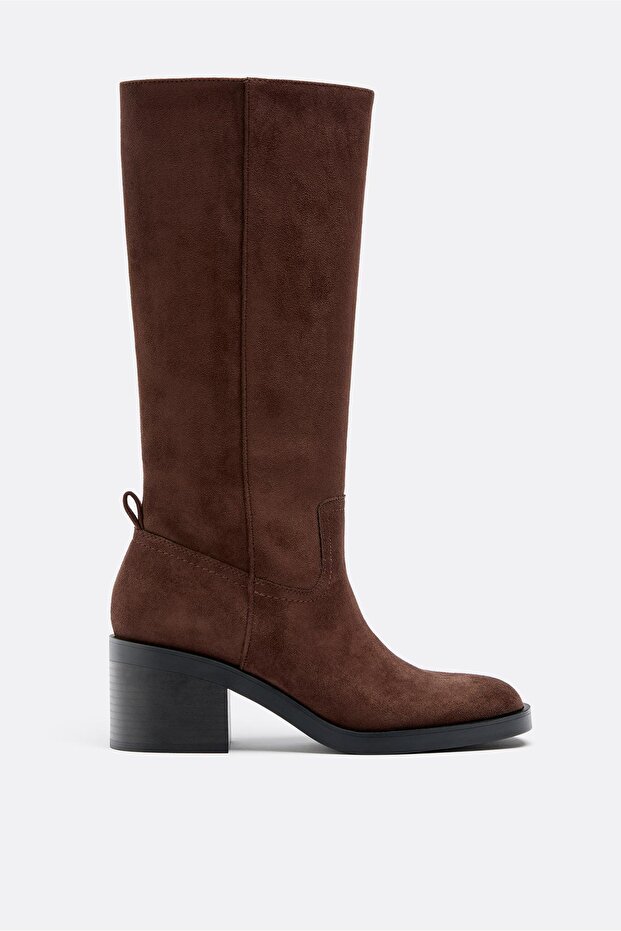 Suni süet topuklu bot - 6