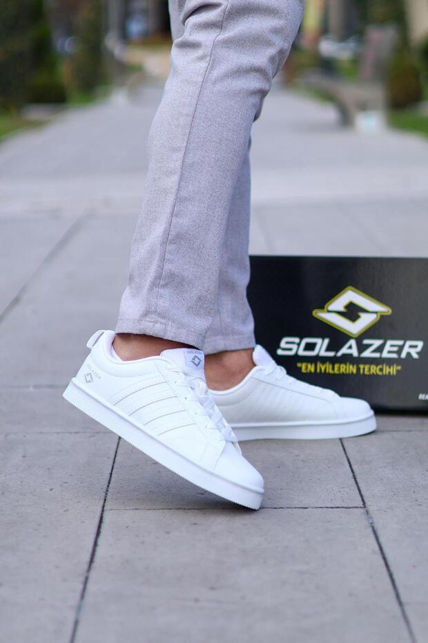 058 White Men's Sneaker Shoes