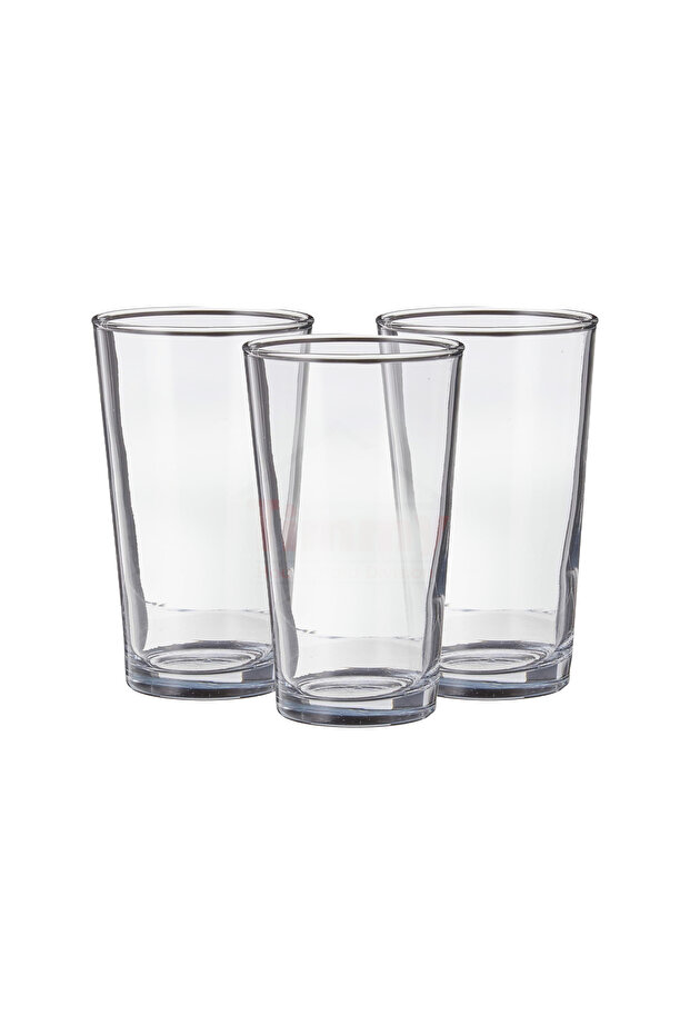 Clear Glass Tumbler Set, 3 Pieces, Size 12