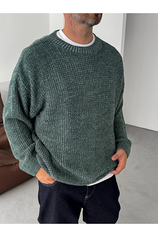 Haki Örme Kazak BRY-50-17 - 4