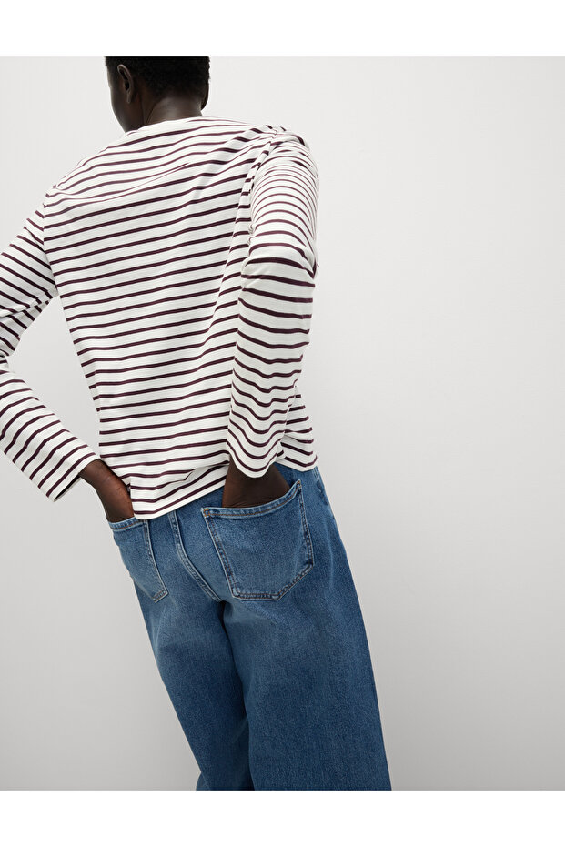 Pamuklu Basic Uzun Kollu Tişört - 4