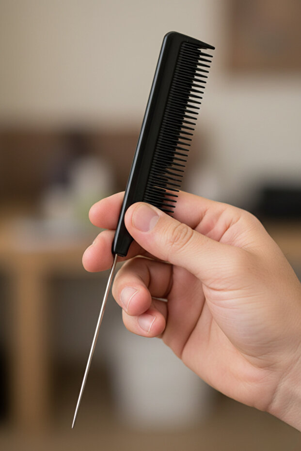 Women's Hair Parting Comb and Crepe Stick Comb