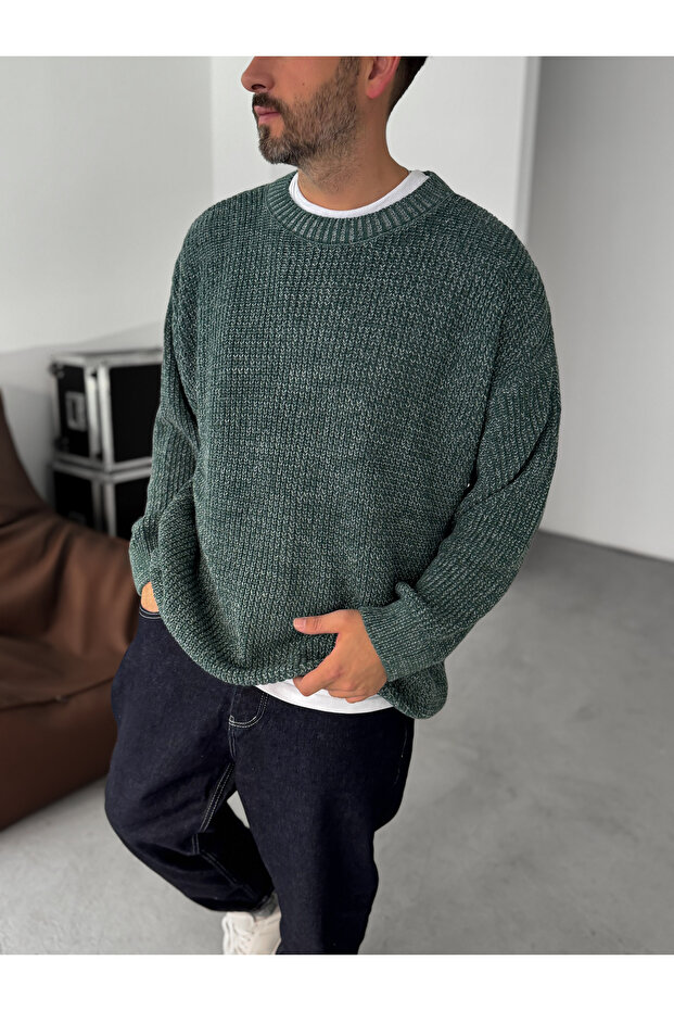 Haki Örme Kazak BRY-50-17 - 1