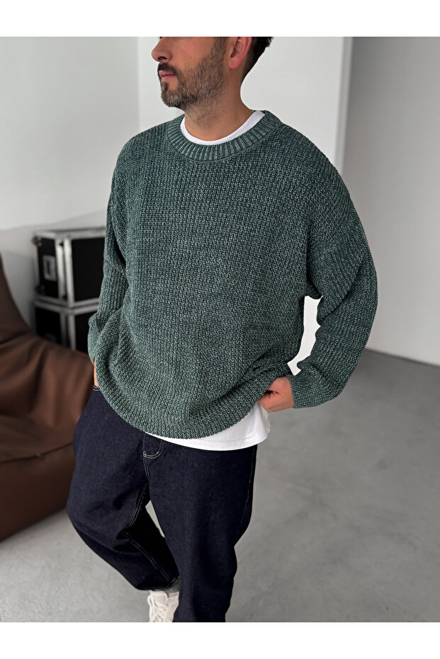 Haki Örme Kazak BRY-50-17 - 2