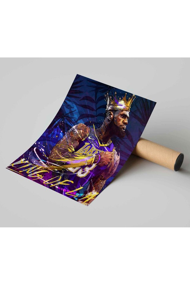 ALAYRA NBA Basketball motivational room wall Poster (, Multicolour) Unframed45.7X30.5 CM