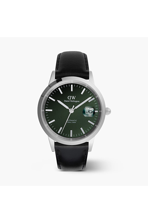 Daniel Welington Men's 40MM Silver Analog Leather Strap Watch | DW00100756