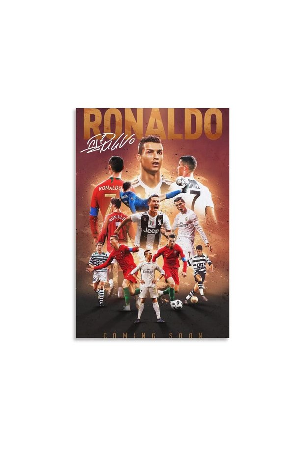 ALAYRA Cristiano Ronaldo Poster 2 Canvas Poster Unframed: ()45.7X30.5 CM