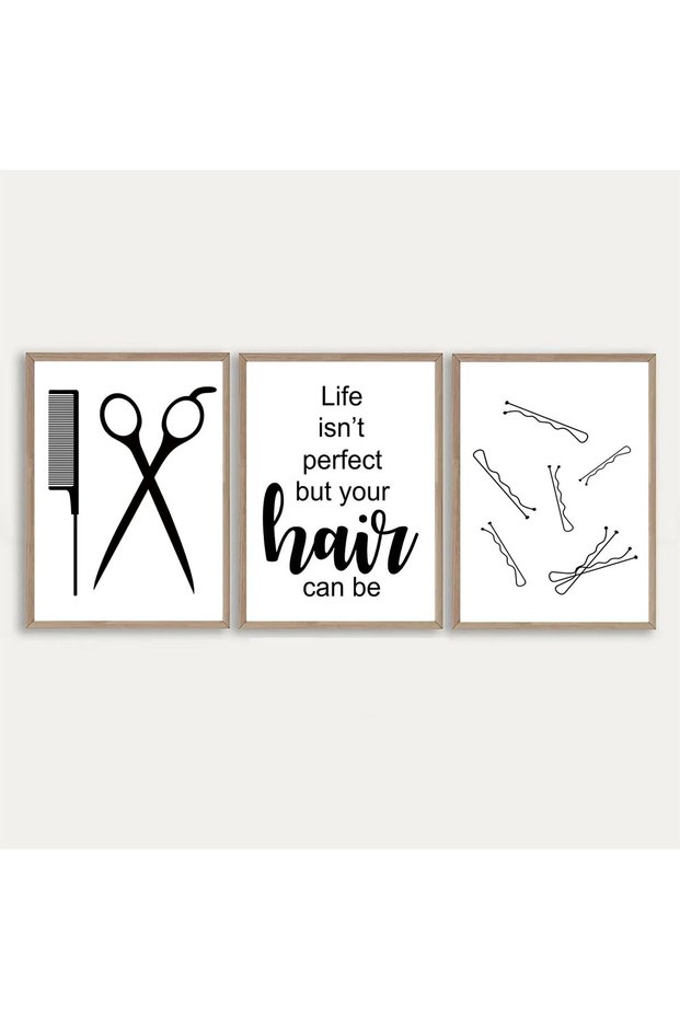 ALAYRA Hair Salon Decoration Hairdressing Scissors Hair Quote Posters and Prints Hairdresser Gift Beauty Salon Wall Art Canvas Painting Unframed ( Unframed)30X40 CM