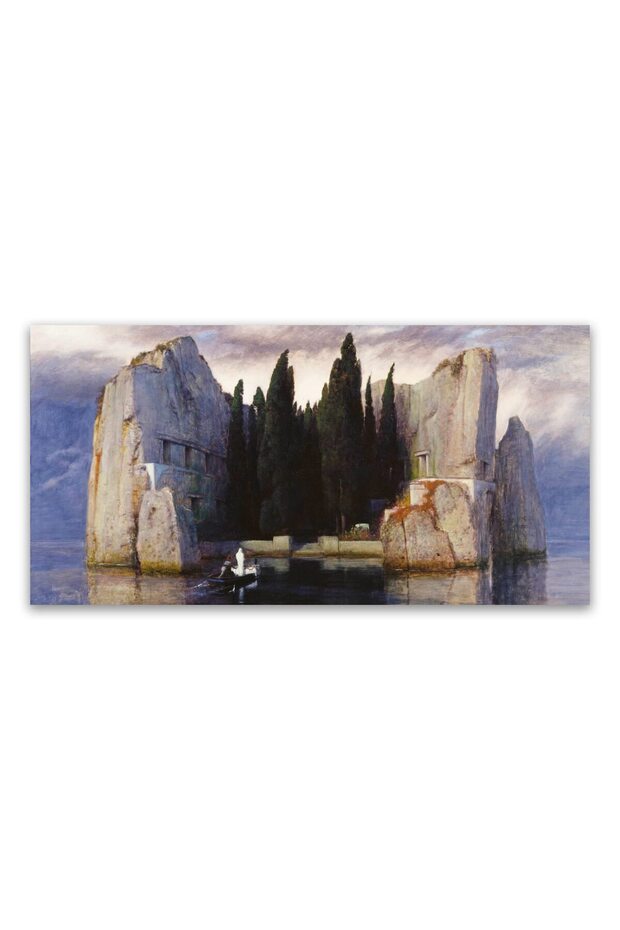 ALAYRA Arnold Bocklin Print - The Isle of the Dead Poster - Modern Canvas Wall Art for Home Decor - Famous Painting Reproductions Unframed (/)61X30.5 CM