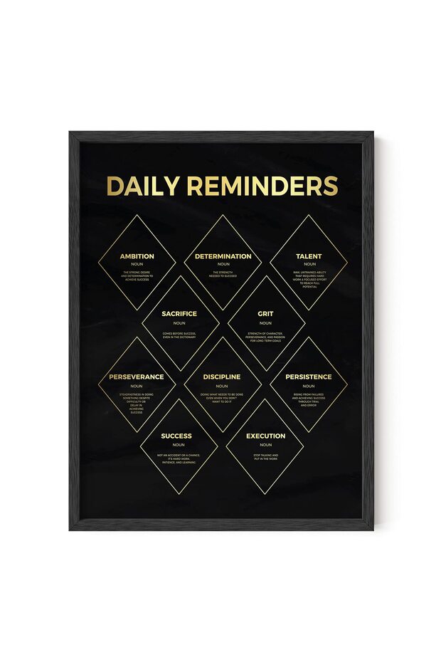 ALAYRA Inspirational Poster (, Unframed) - Positive Quotes Wall Decor for Office, Motivational Wall Art for Living Room, Bedroom, Gym, Mancave40.6X30.5 CM
