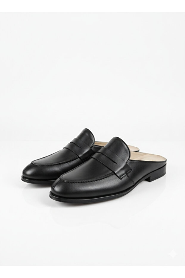 Men's Bow-Tie Genuine Leather Dowry & Bundle Classic Slippers