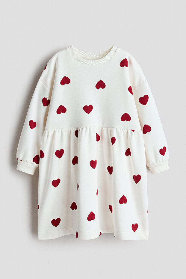 Oversize Sweatshirt Elbise - 1