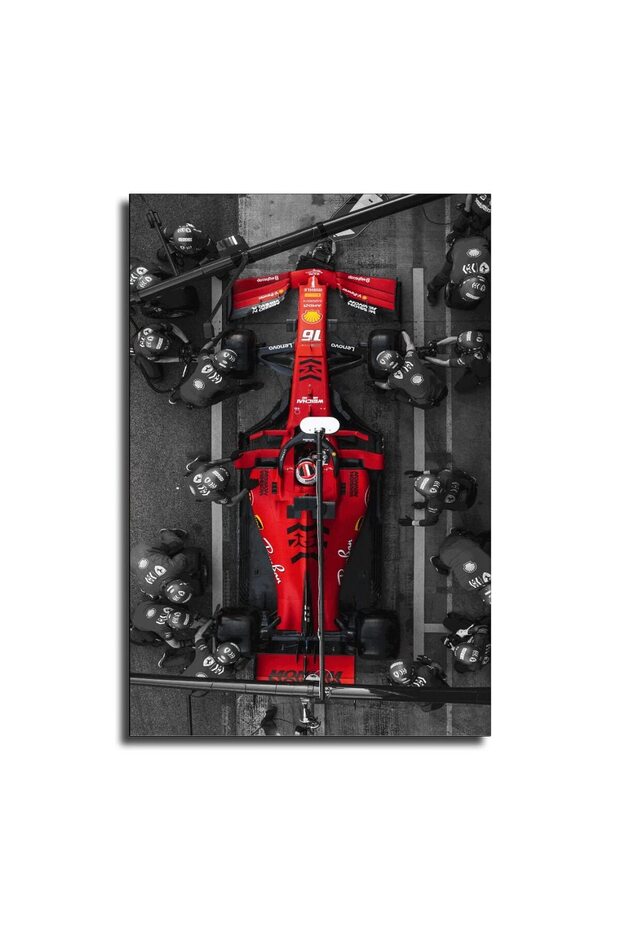 ALAYRA Charles Leclerc F1 Canvas Art Poster and Wall Art Picture Print Modern Family Bedroom Decor Posters ()40X60 CM