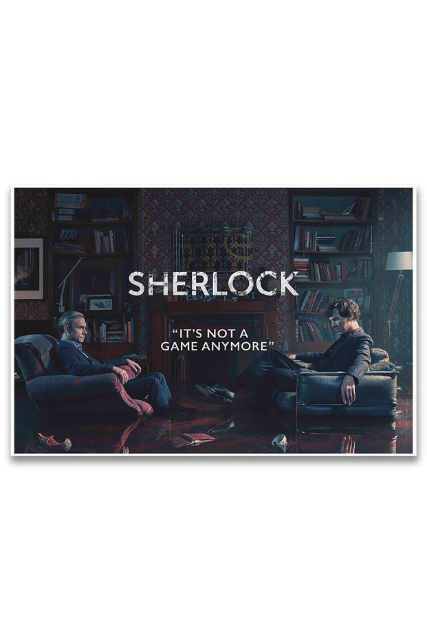 ALAYRA - Sherlock Hol Poster BBC TV Series Season 4 Rising Tide Wall Decor for Home Office Living Room Bedroom [ Frame Not Included ] Size (INDIA) Best birthday gift30X45 CM