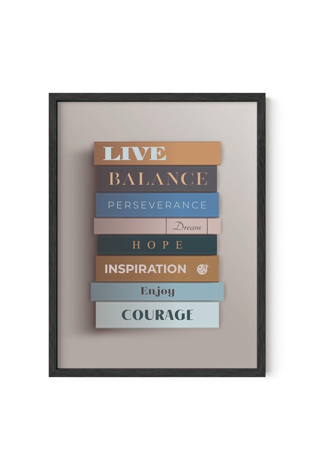 ALAYRA Inspirational Quotes Wall Art - Motivational Poster, Motivational Prints for Office, Growth Mindset Posters Book Wall Art, Mental Health Poster (, Unframed)40.6X30.5 CM