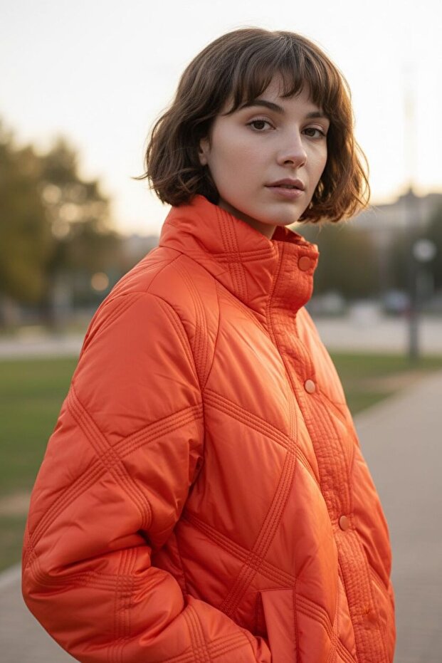 KAPİTONE CEKET TURUNCU - 1