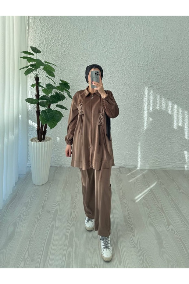 Rayonlu kadife takım - 1