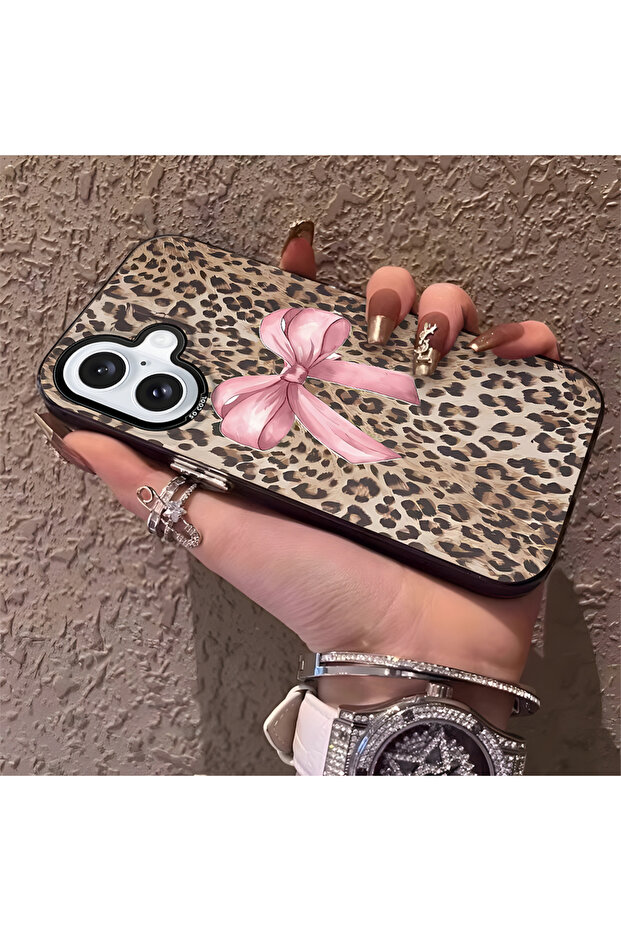 حافظة متوافقة مع هاتف iPhone 16 بنمط pardus، حافظة هاتف صلبة مضادة للسقوط - 2