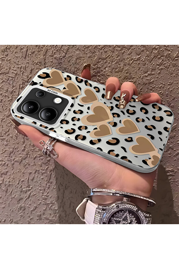 حافظة متوافقة مع هاتف Xiaomi Redmi Note 13 بنمط pardus حافظة هاتف صلبة - 2