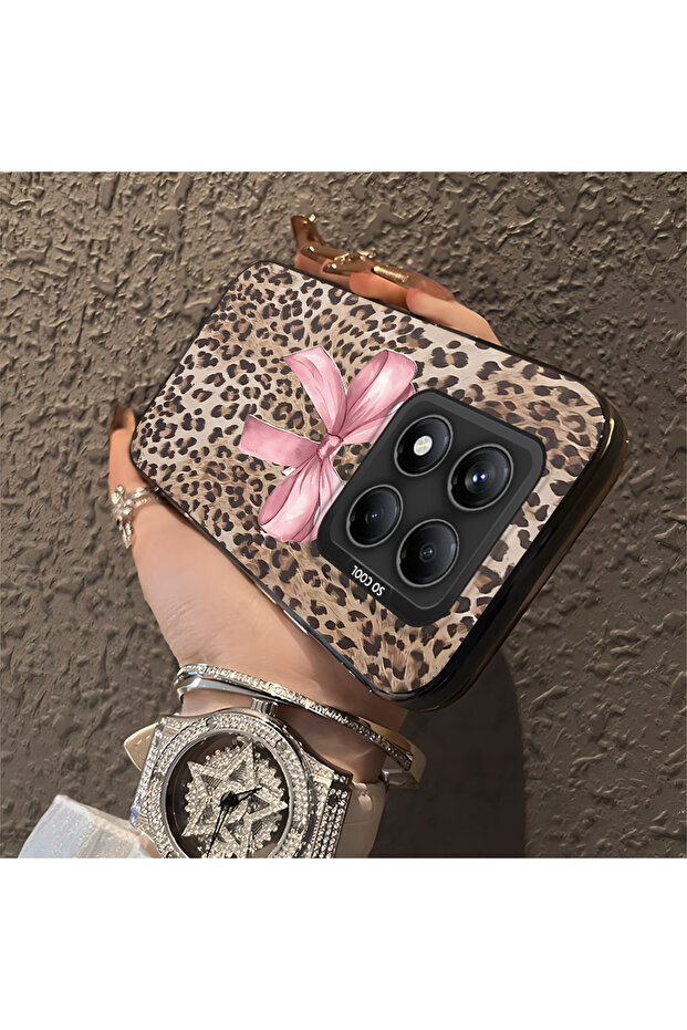 حافظة متوافقة مع هاتف Xiaomi Redmi Note 14 Pro 5G بنمط pardus حافظة هاتف صلبة - 3