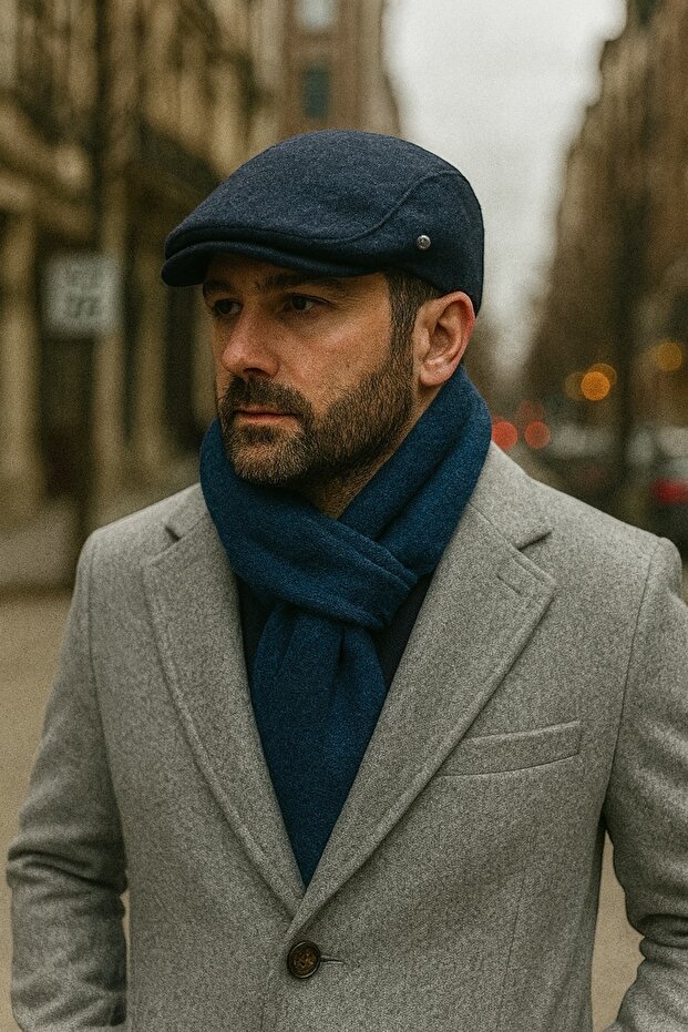 Winter Woolen London Sports Cap Men's Hat
