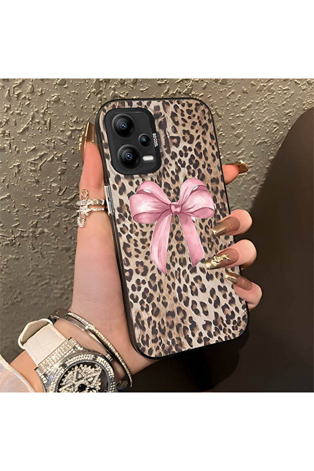Xiaomi Redmi Note 12 5g Compatible Case Pardus Pattern Hard Shell Phone Case - 1