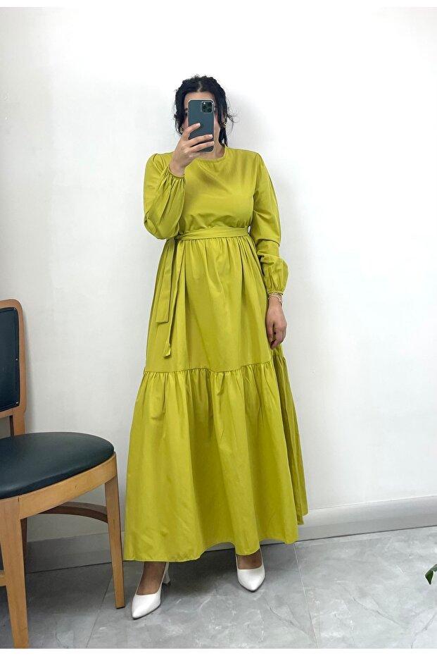 Rochie lungă cu talie înaltă - 4
