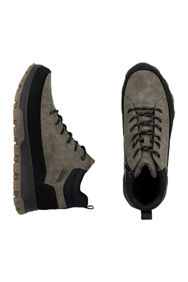 Casual boots, men, RIEKER, 35508-25 khaki, -leather 46 - 5