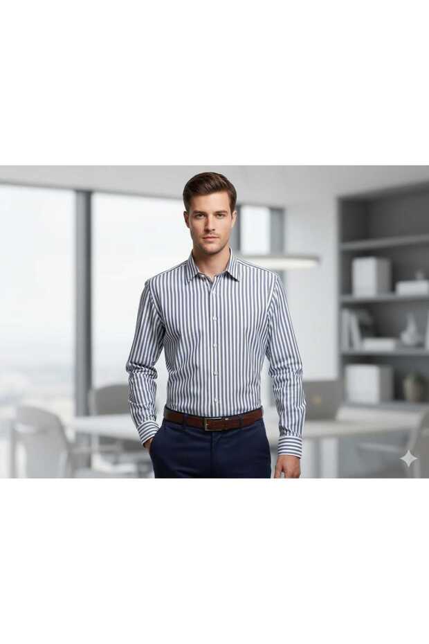 ÇİZGİLİ GÖMLEK - 1