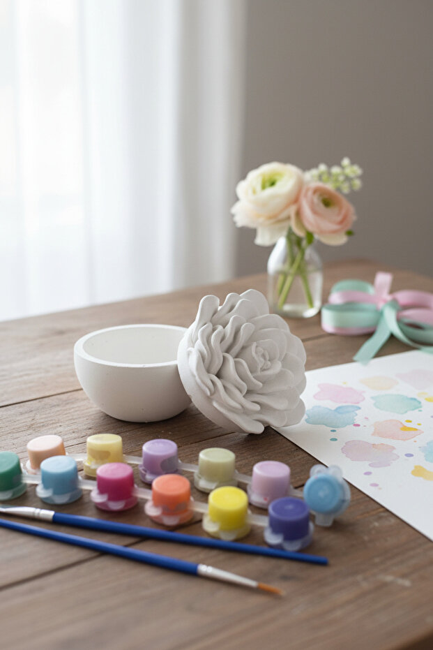 ÇİÇEK KUTU BOYAMA SETİ - 1