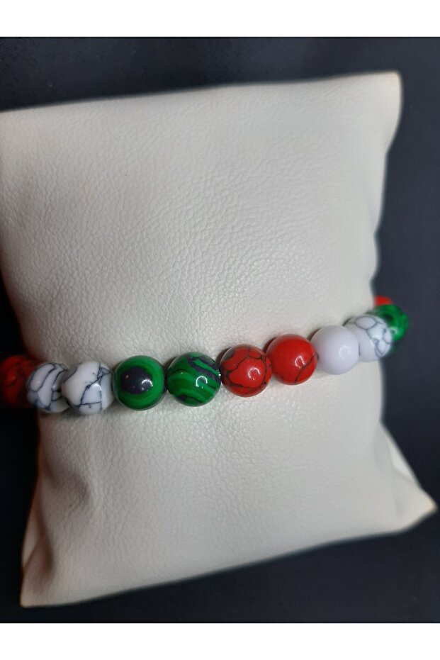 Natural Howlite Stone New Year's Luck Bracelet Unisex