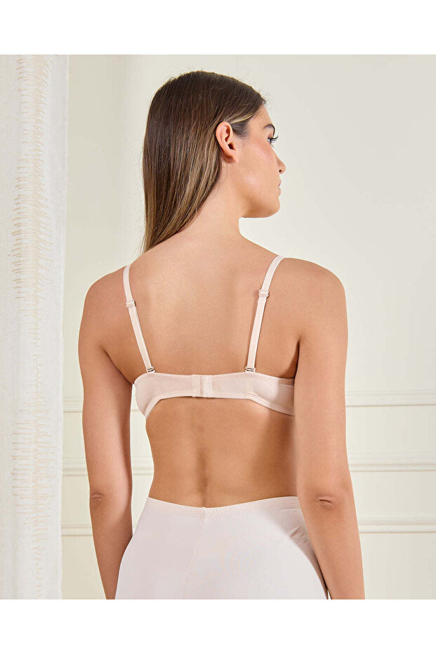 حمالة صدر أساسية بلون البشرة والأسود، عبوة من قطعتين - 5