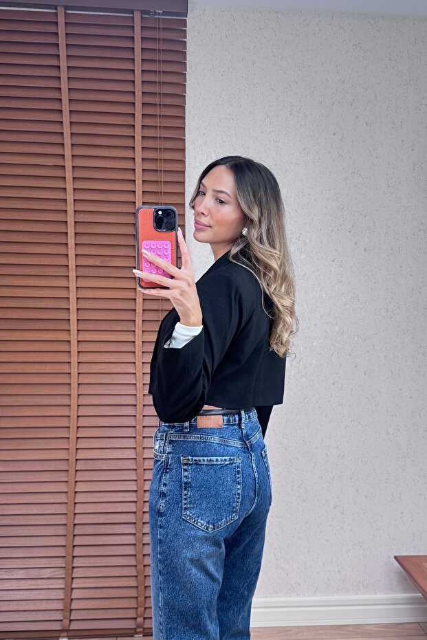 Mini Blazer Ceket - 5