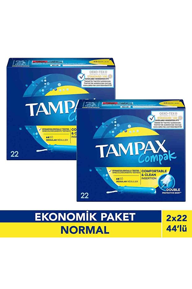 Compak Regular Aplikatörlü Tampon 22li x2 - 1