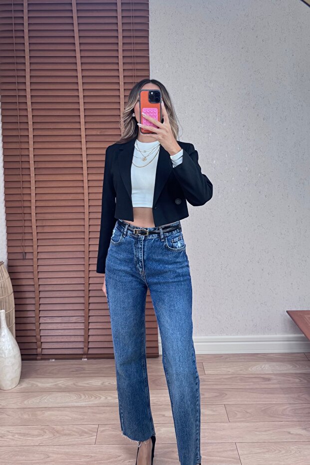 Mini Blazer Ceket - 4