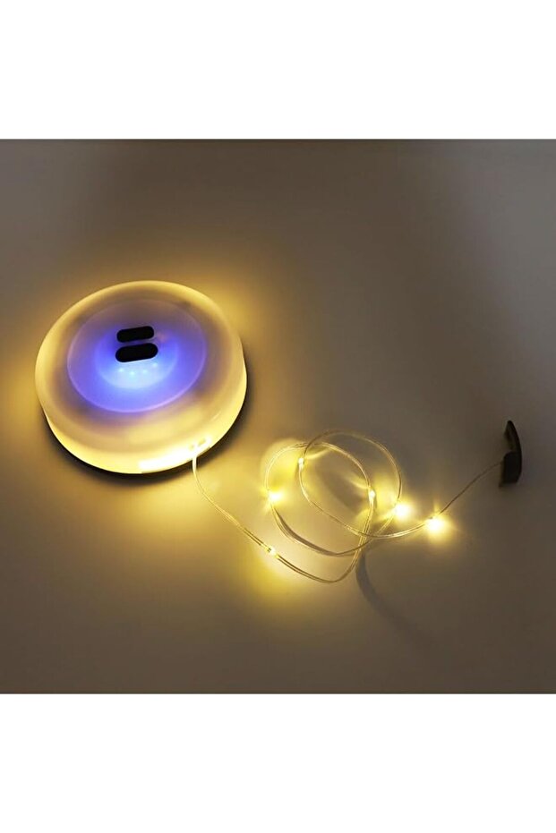 2-in-1 USB Rechargeable Outdoor String Lights, Quick Roll-Up, Adjustable Brightness, 32.81f