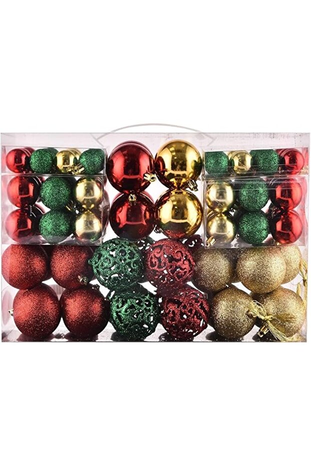 100ct Christmas Balls Tree Ornaments