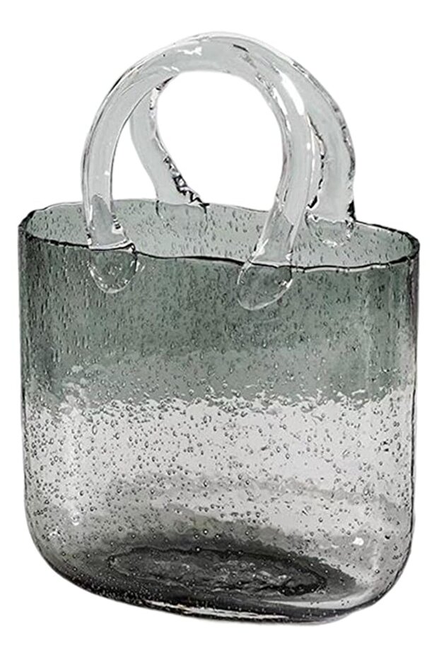 Shape Clear Vase - Clear Glass Handmade Flower Vase