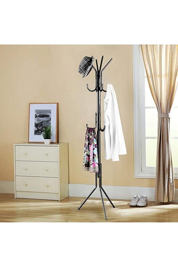 Coat Rack Coat Racks Free Standing Hat Rack Clothes Stand Coat Tree Coat Hanger, White