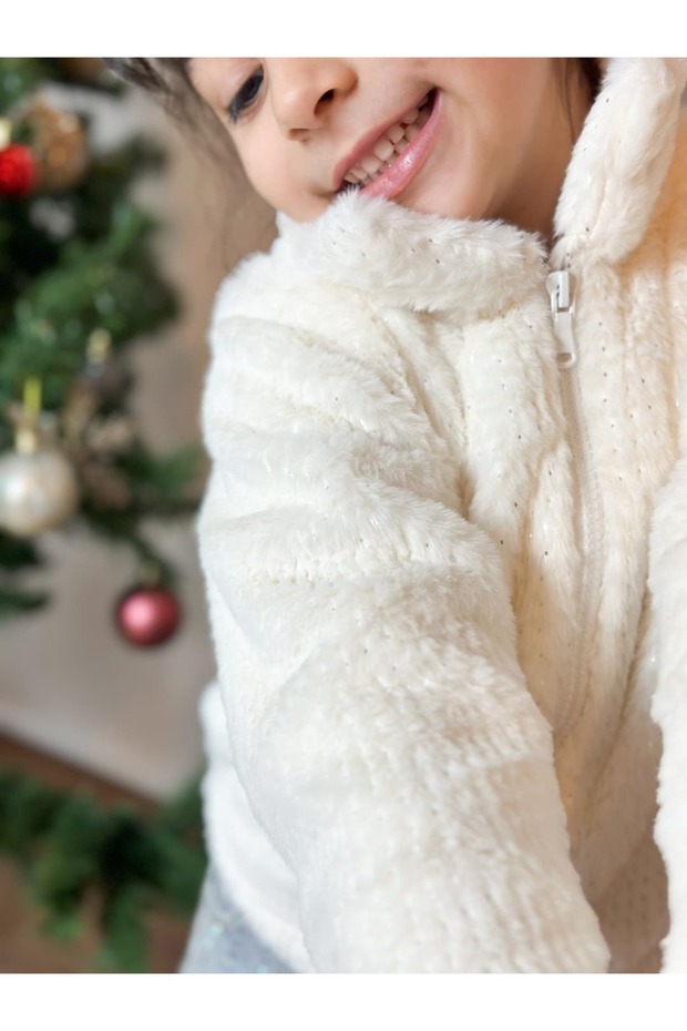 سترة سيم مطبوع المخملية - 1