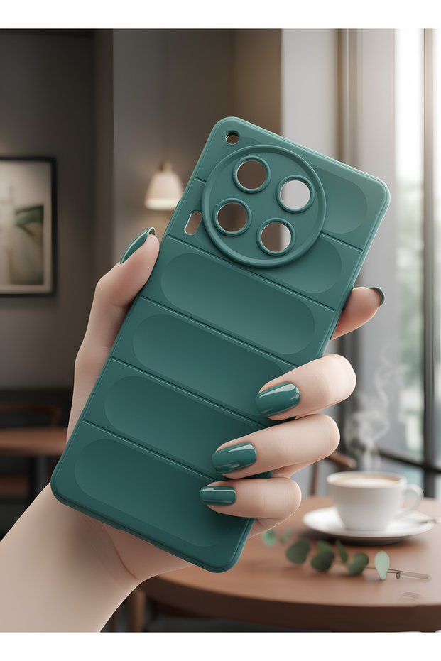 Tecno Camon 30 Case Flexible Structure with Hollow Back Non-Slip Velvet Silicone Cover on the Inside
