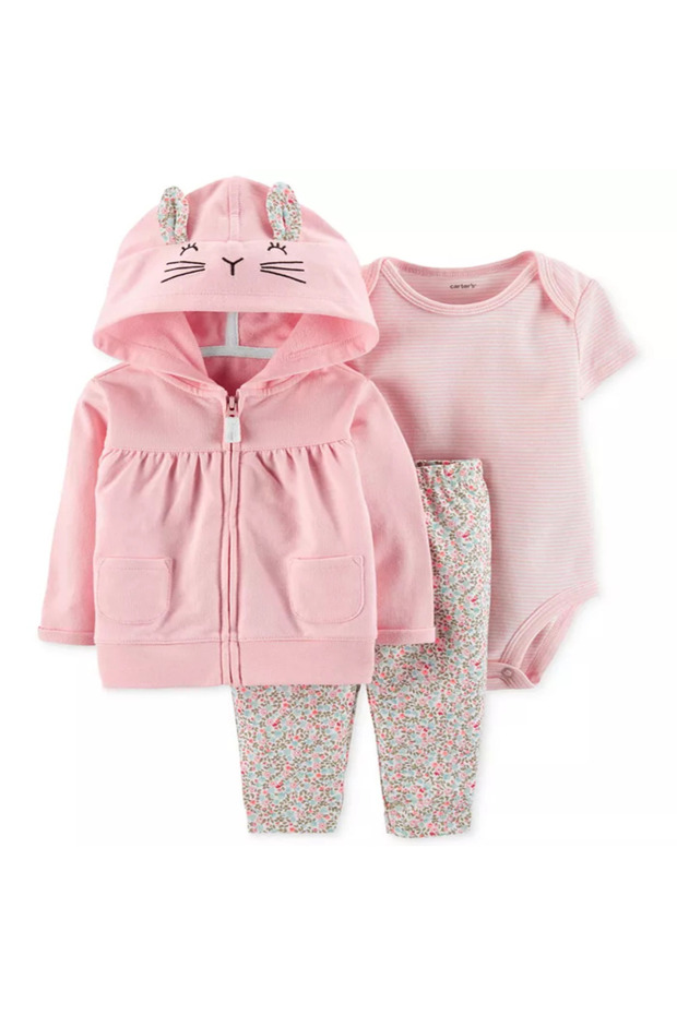 MiniMe Three-Piece Hoodie Set for Newborn Babies | 18-24 Months | Various | Polyester& Cotton