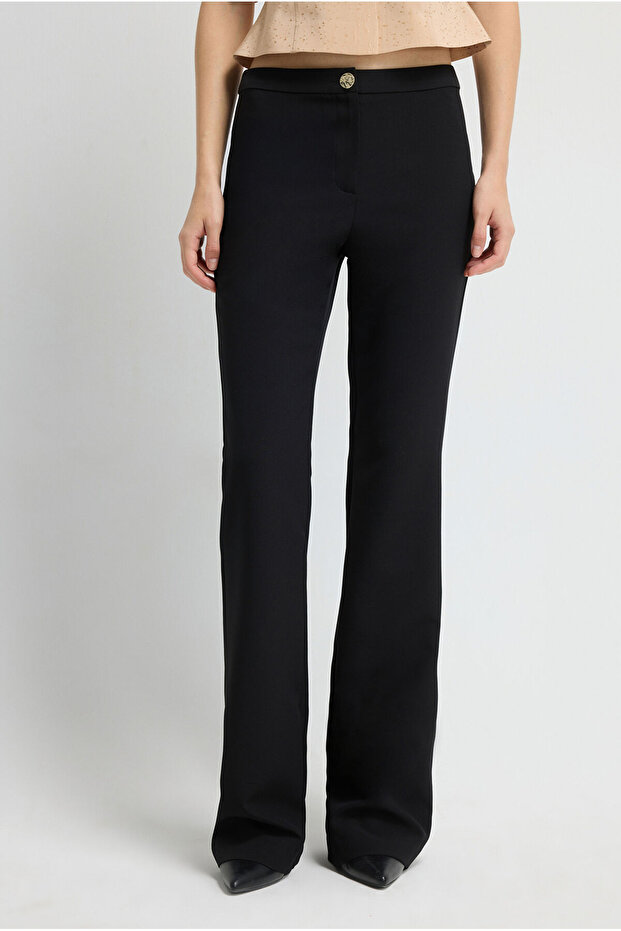 İspanyol Paça Gabardin Pantolon - 2