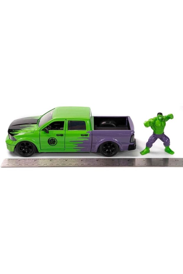 Oyuncak Jada Marvel Hulk 2014 Ram 1500 1:24 Model Araba - 4