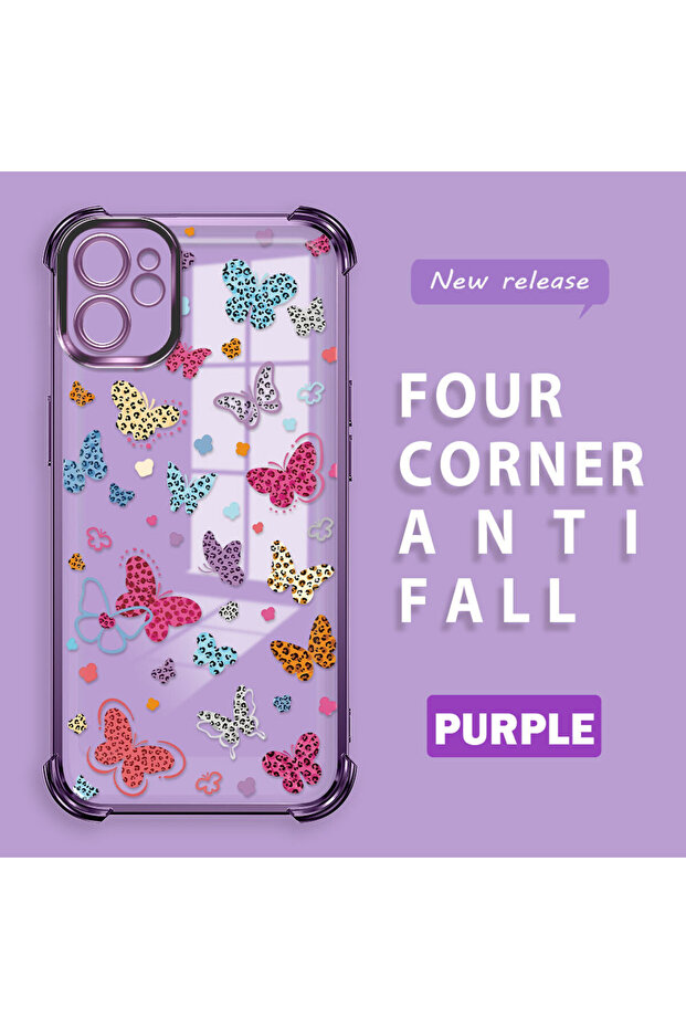 حافظة حماية من السيليكون الشفاف المتوافقة مع هاتف iPhone 11 بأنماط الفراشة - 3