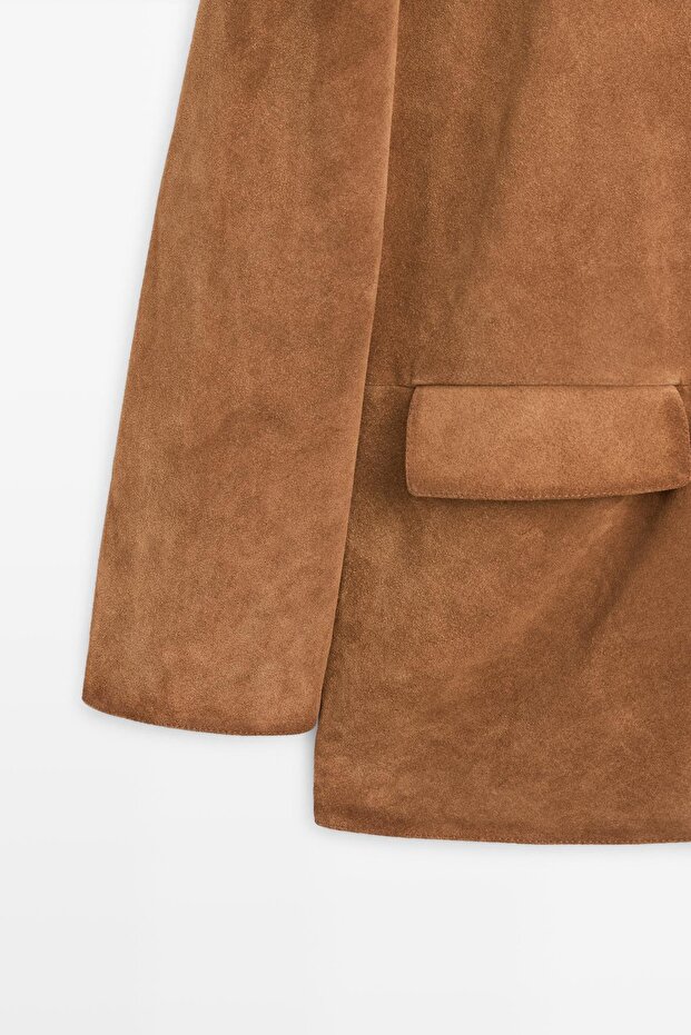 Süet deri ceket - 7